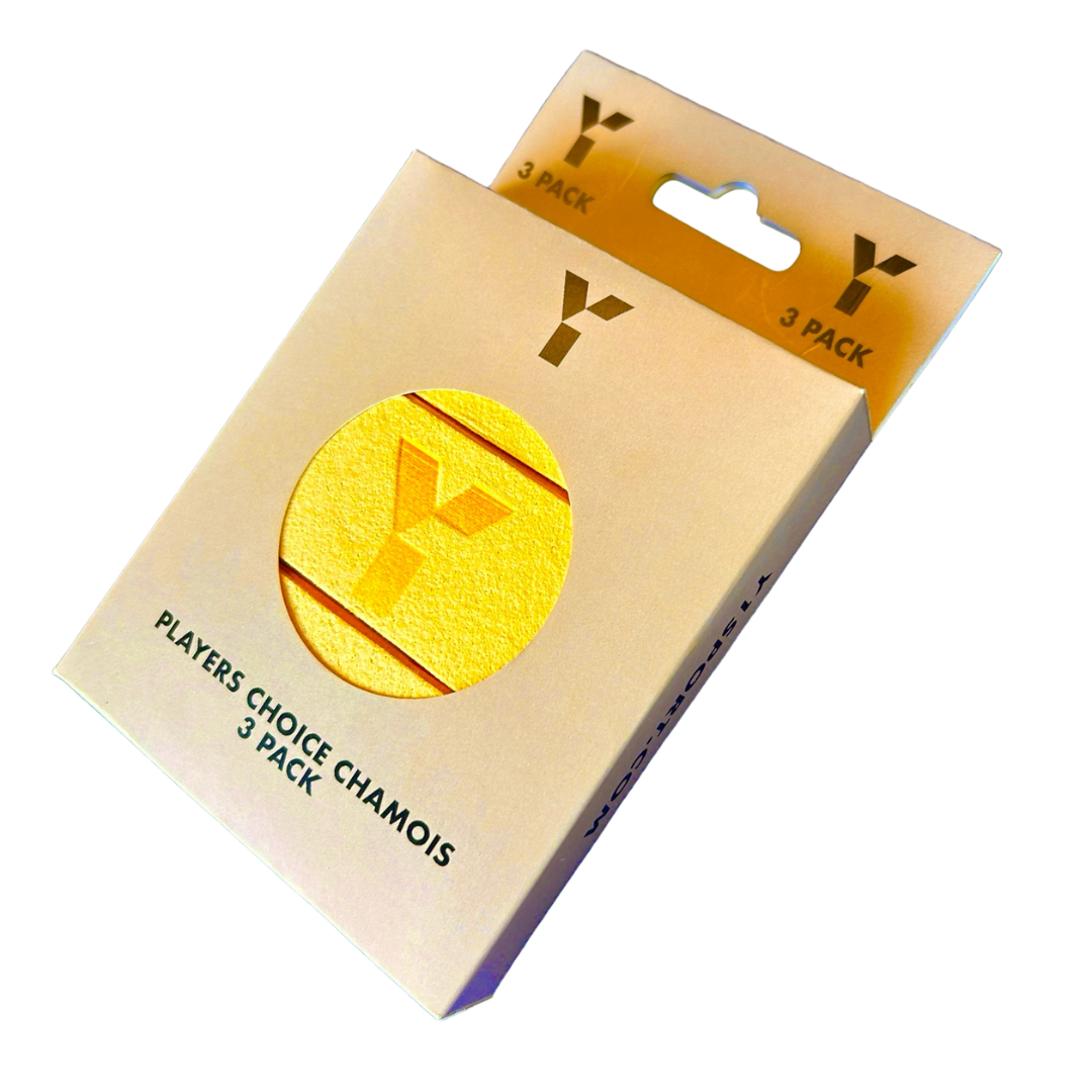 Young Ones | Young Ones Players Choice Chamois Grip - 3 Pack | Players Choice Chamois Grip - 3 Pack - Yellow | Total Hockey