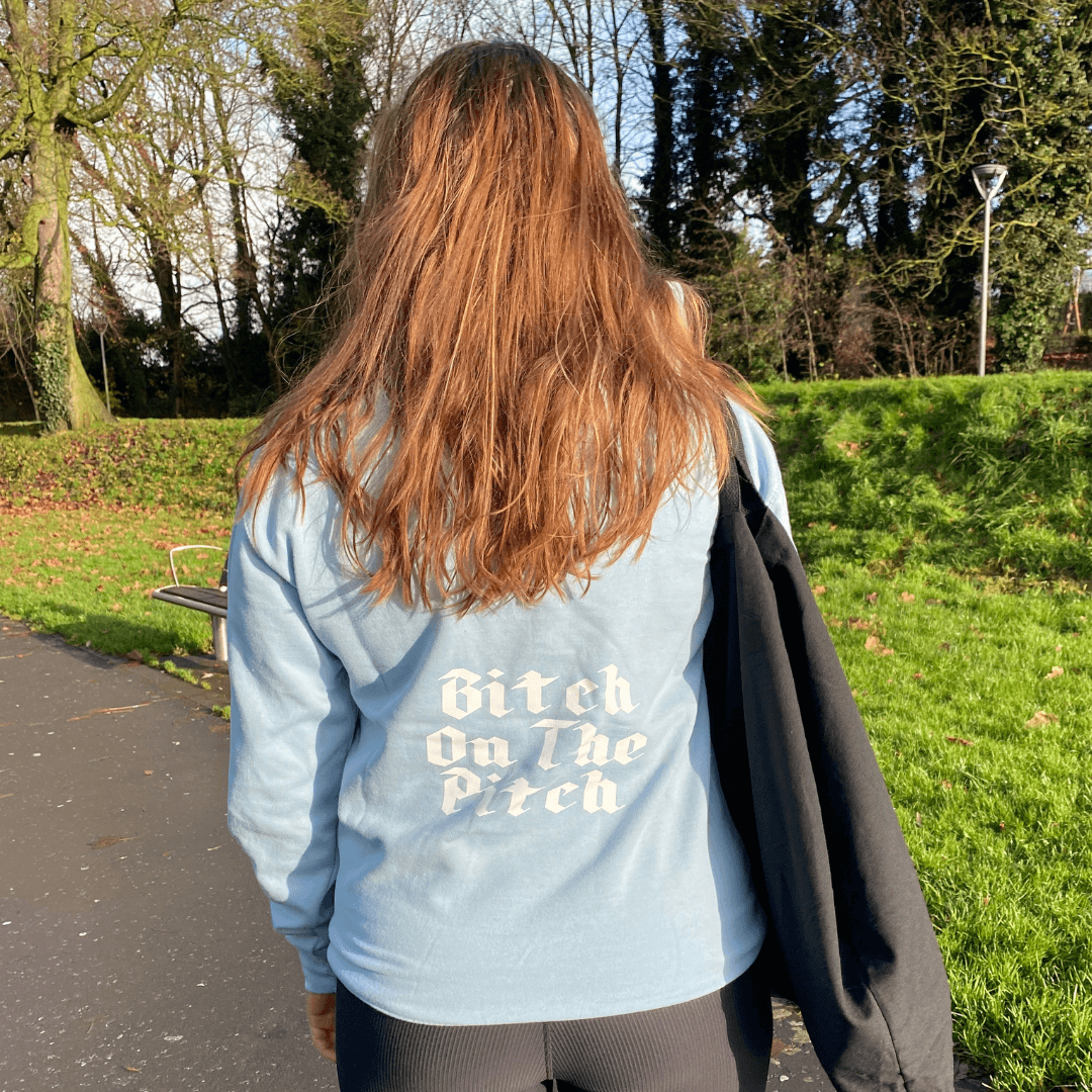 Redhead | Redhead 'Bitch On The Pitch' Hoody - Sky/White | 'Bitch On The Pitch' Hoody - Sky/White - Small | Total Hockey