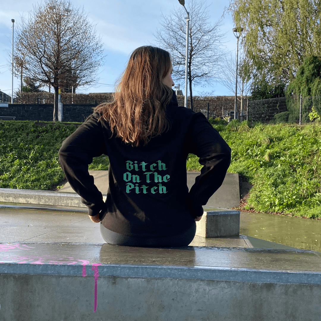 Redhead | Redhead 'Bitch On The Pitch' Hoody - Black/Green | 'Bitch On The Pitch' Hoody - Black/Green - Small | Total Hockey