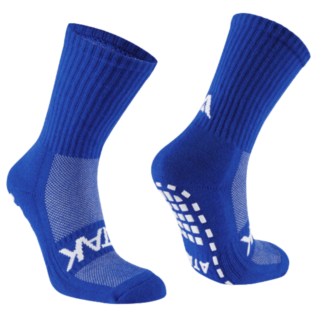 ATAK | ATAK Non-Slip Mid Leg Socks Royal Blue | Non-Slip Mid Leg Socks Royal Blue - EUR 36-38 | UK 3-5 | Total Hockey
