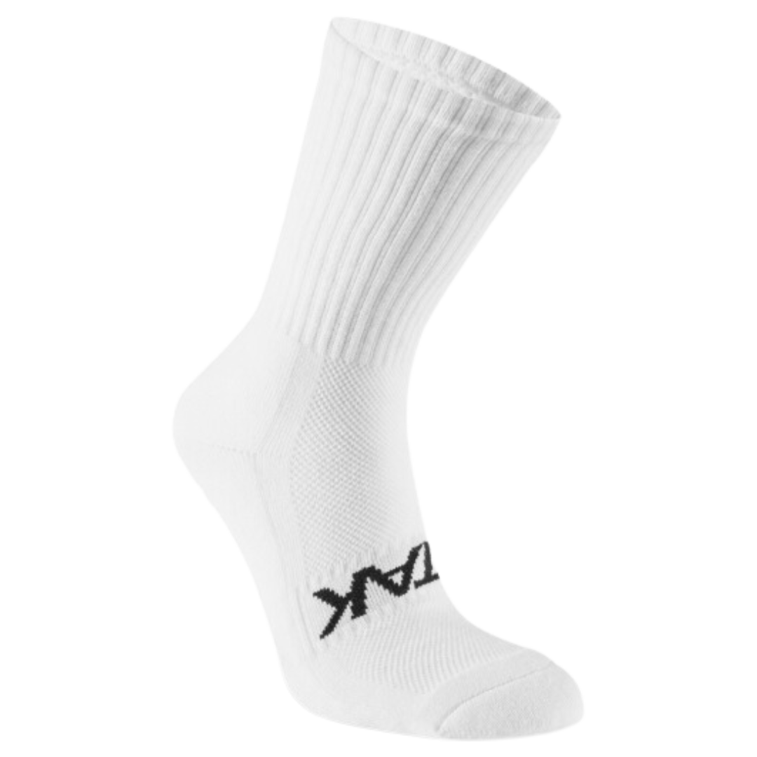 Non-Slip Mid Leg Socks White