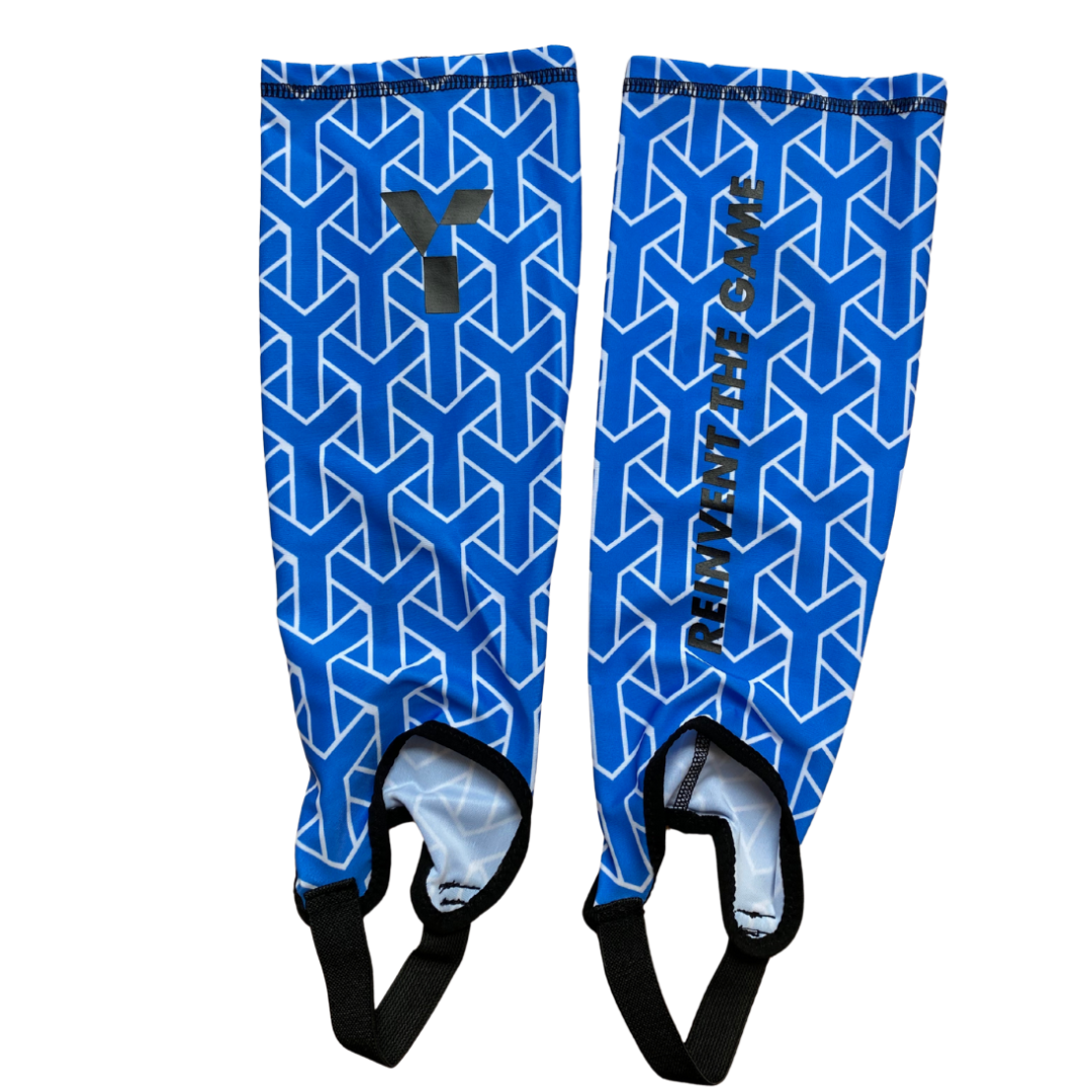 Young Ones | Young Ones Shin Liner - Blue | Shin Liner - Blue - Small/Medium | Total Hockey