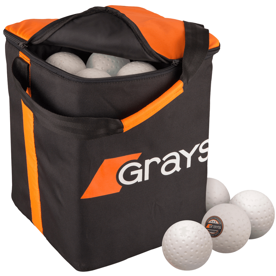 Grays | Grays Ball Bag | Ball Bag - Black/Orange | Total Hockey