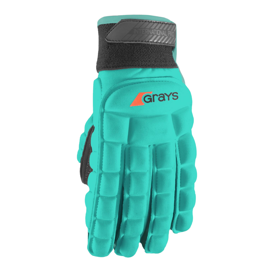 Grays | Grays International PRO Glove Left Hand | International PRO Glove Left Hand - Aqua / 2XSmall | Total Hockey