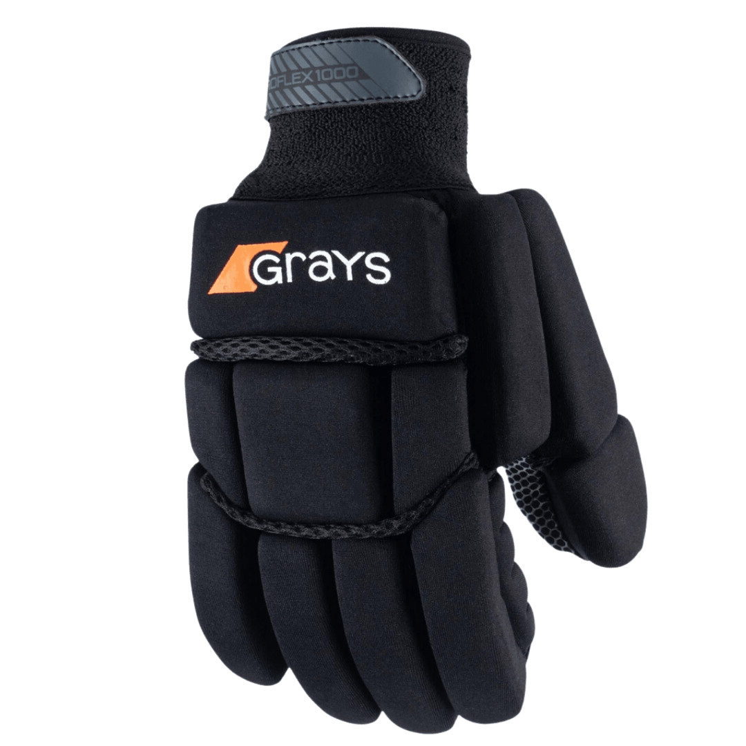 Grays | Grays Proflex 1000 Glove Left Hand | Proflex 1000 Glove Left Hand - Black / XSmall | Total Hockey