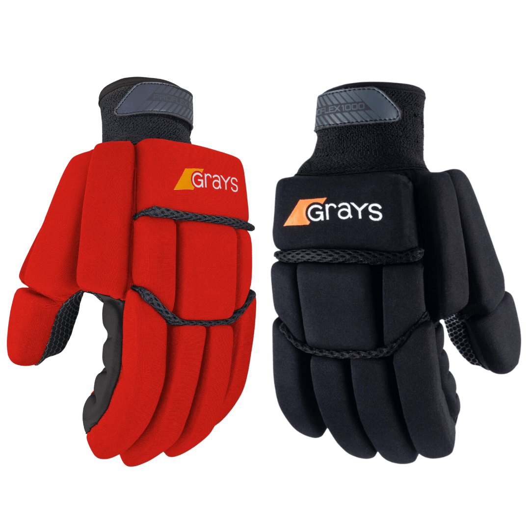 Grays | Grays Proflex 1000 Glove Left Hand | Proflex 1000 Glove Left Hand - Black / XSmall | Total Hockey