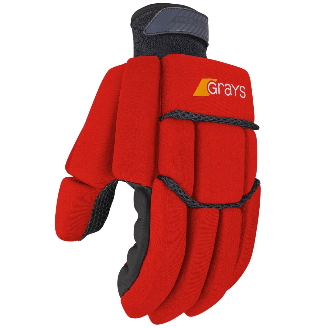 Grays | Grays Proflex 1000 Glove Left Hand | Proflex 1000 Glove Left Hand - Red / XSmall | Total Hockey