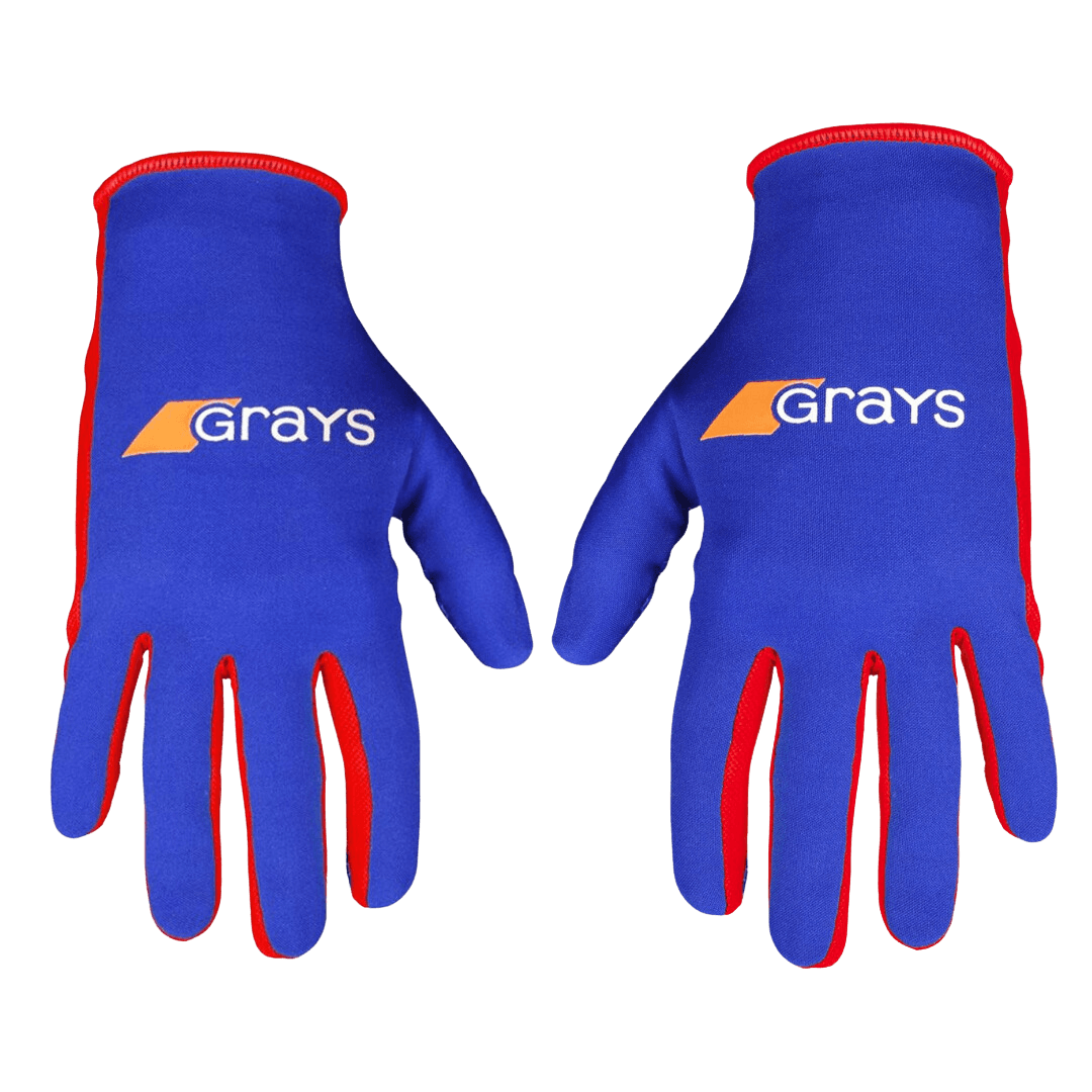 Grays | Grays Skinfull PRO Gloves PAIR | Skinfull PRO Gloves PAIR - Royal/Red / 3XSmall | Total Hockey