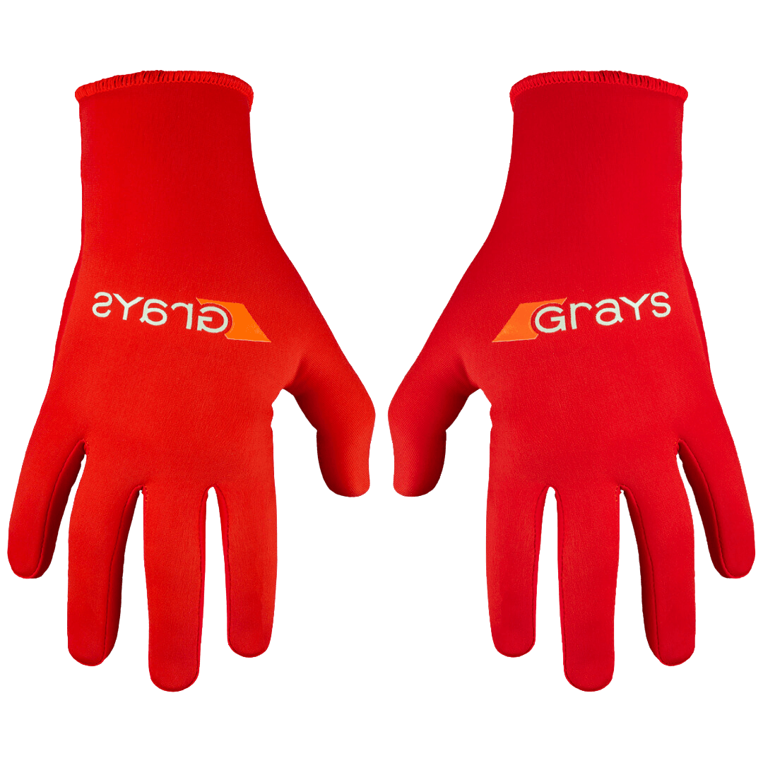 Grays | Grays Skinfull PRO Gloves PAIR | Skinfull PRO Gloves PAIR - Fluro Red / 3XSmall | Total Hockey
