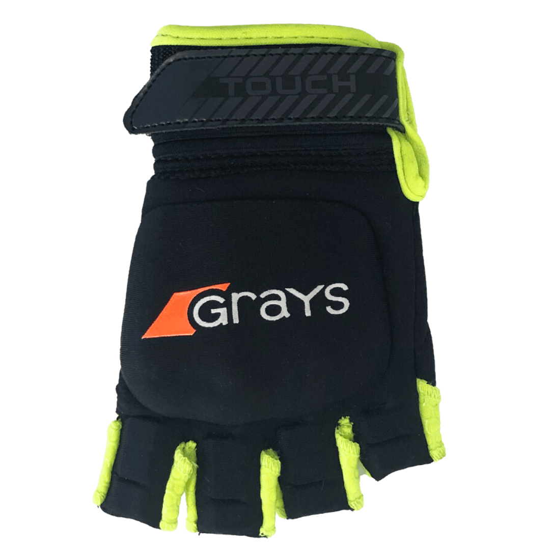 Grays | Grays Touch Glove Left Hand | Touch Glove Left Hand - Black/Yellow / 2XSmall | Total Hockey