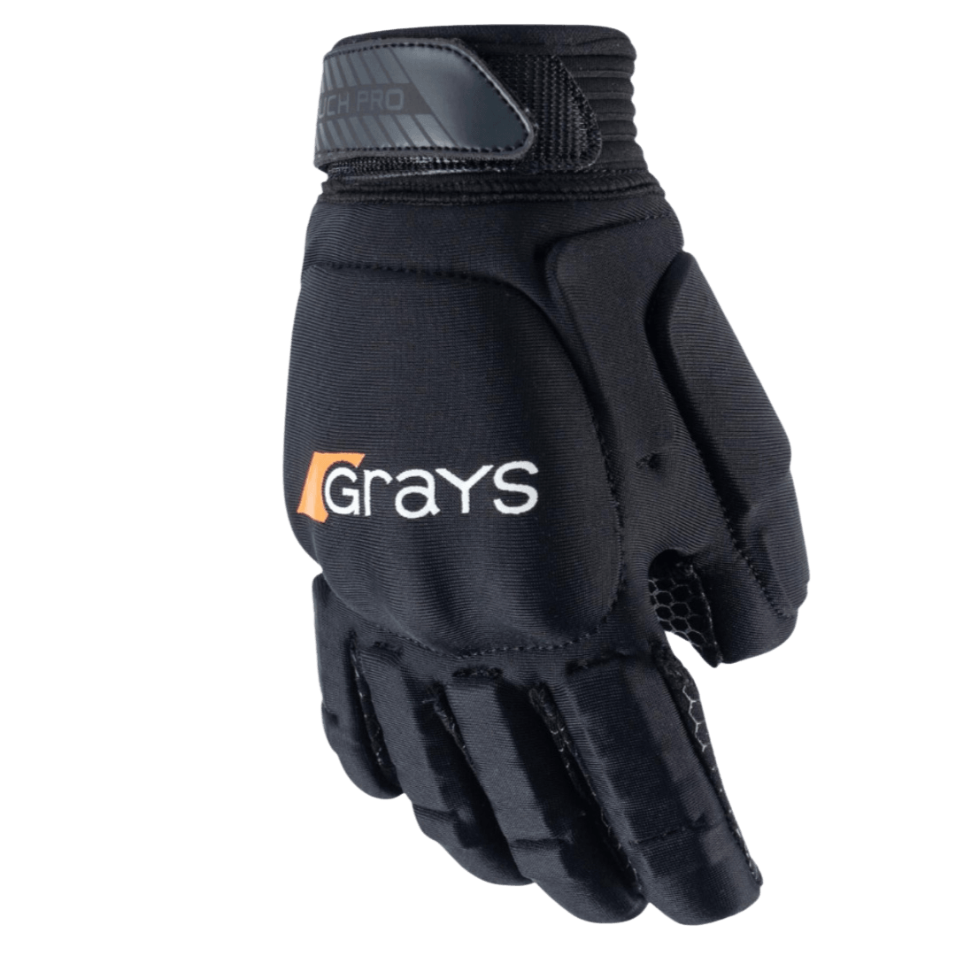 Grays | Grays Touch Pro Glove Left Hand | Touch Pro Glove Left Hand - Black / XSmall | Total Hockey