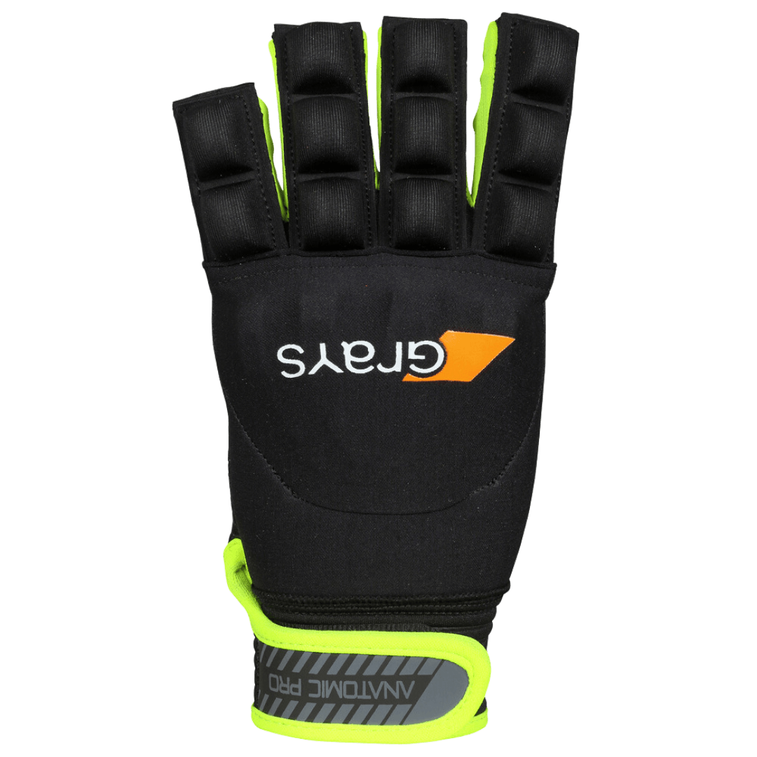 Grays | Grays Anatomic Pro Glove Right Hand | Anatomic Pro Glove Right Hand - Black/Yellow / 2XSmall | Total Hockey