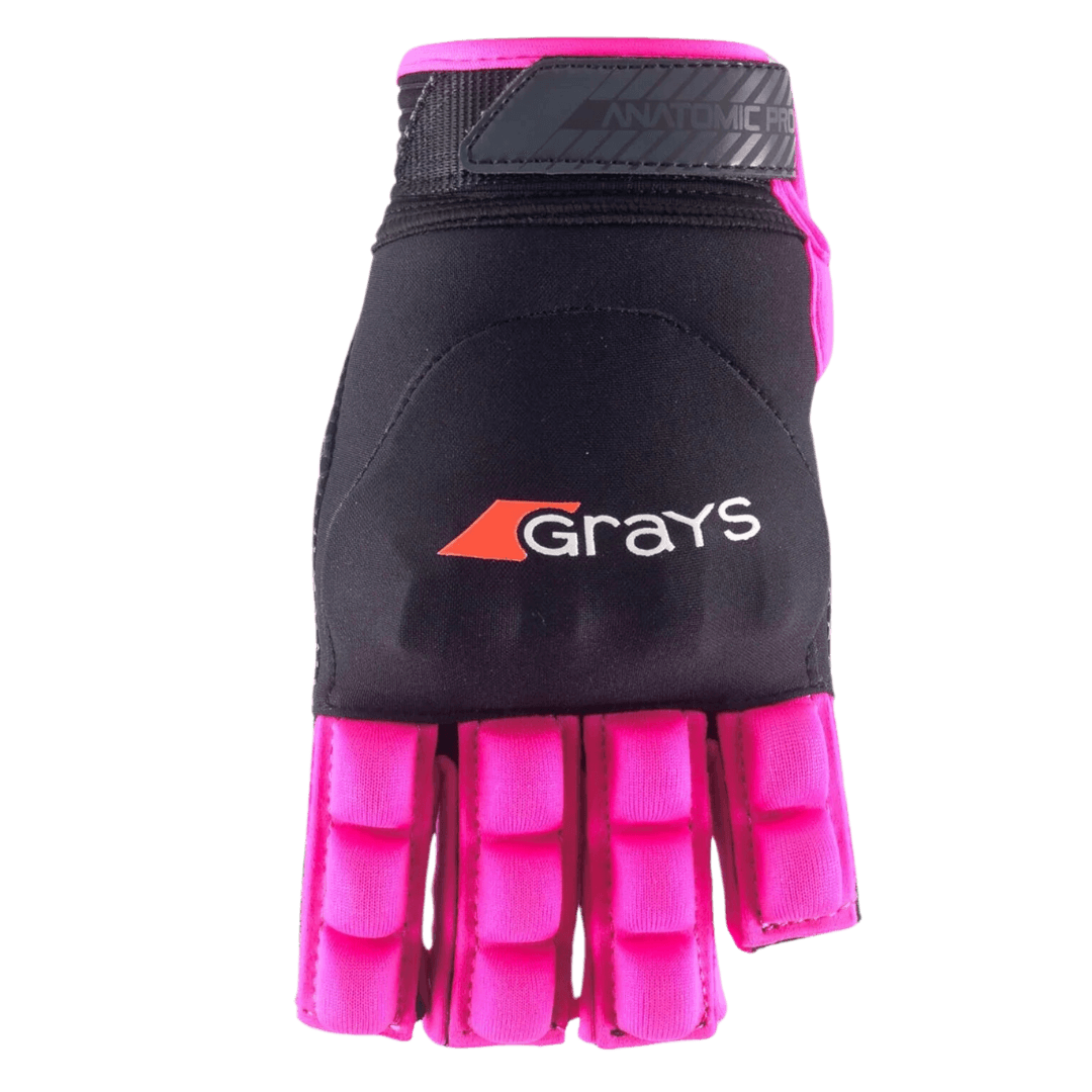 Grays | Grays Anatomic Pro Glove Left Hand | Anatomic Pro Glove Left Hand - Black/Pink / 2XSmall | Total Hockey