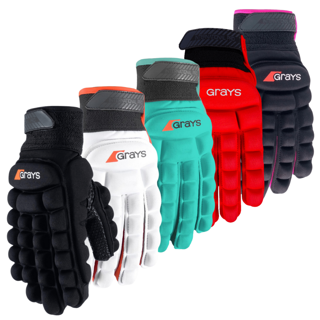 Grays | Grays International PRO Glove Left Hand | International PRO Glove Left Hand - White / 2XSmall | Total Hockey