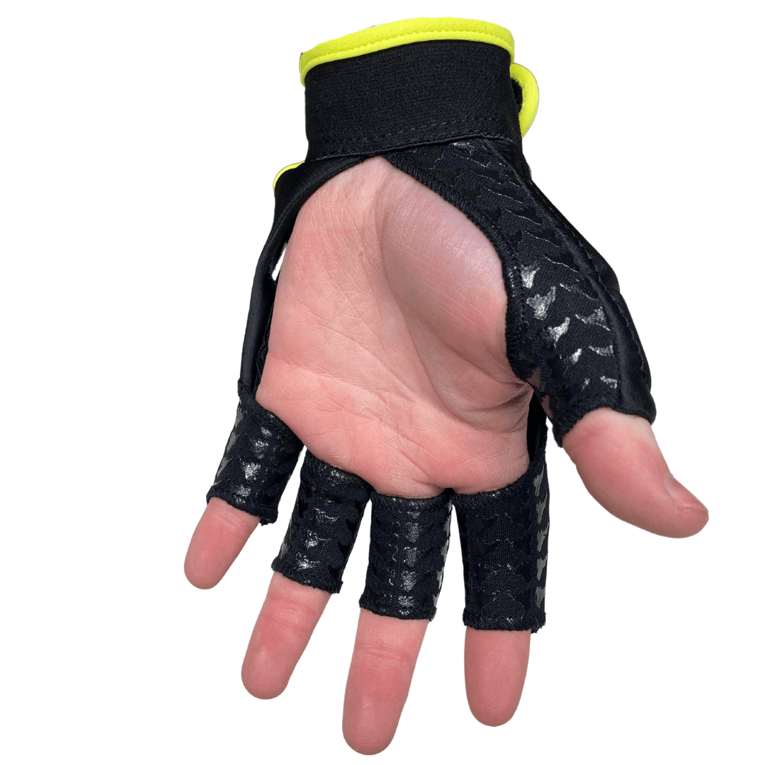 Guerilla | Guerilla Silverback Glove Left Hand | Silverback Glove Left Hand - Black/Yellow / 2XSmall | Total Hockey