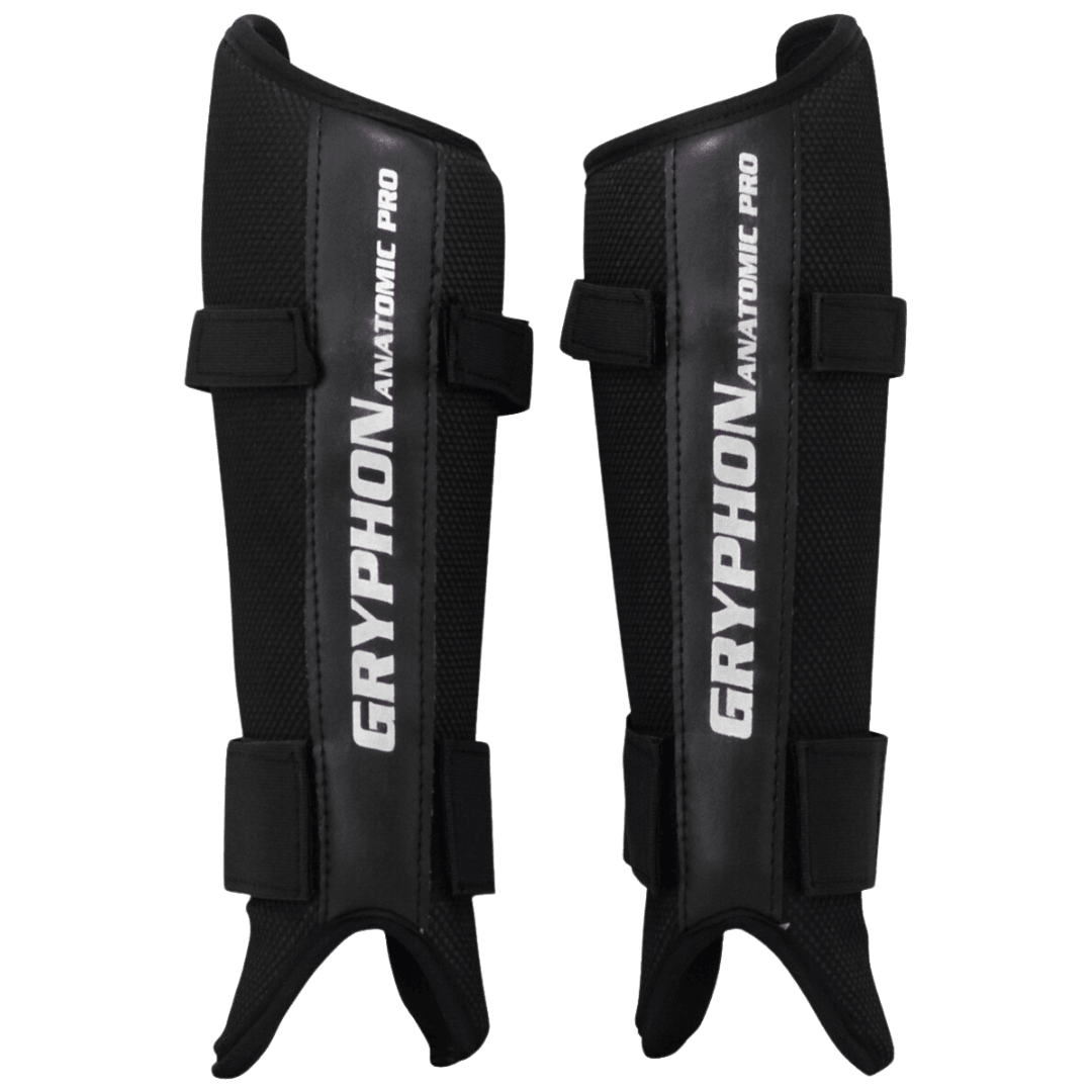 Gryphon Hockey | Gryphon Hockey Anatomic PRO G4 Shinguard Black | Anatomic PRO G4 Shinguard Black - Small | Total Hockey