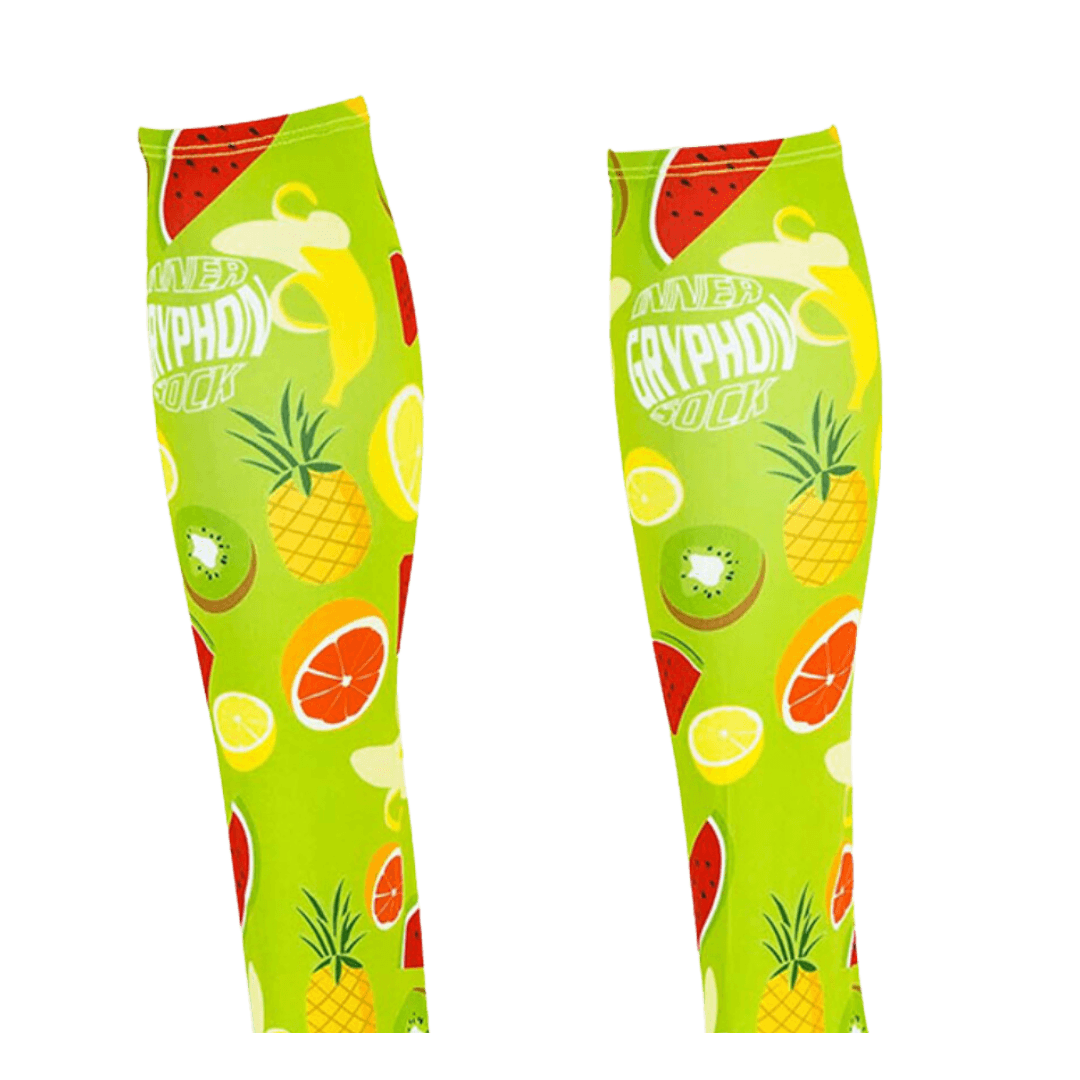 Gryphon Hockey | Gryphon Hockey Inner Sock Without Stirrup - Green Fruit | Inner Sock Without Stirrup - Green Fruit - Junior | Total Hockey
