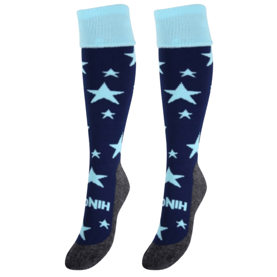 Hingly | Hingly Stars Navy With Mint | Stars Navy With Mint - EUR 31-35 | UK 12.5-3 | Total Hockey