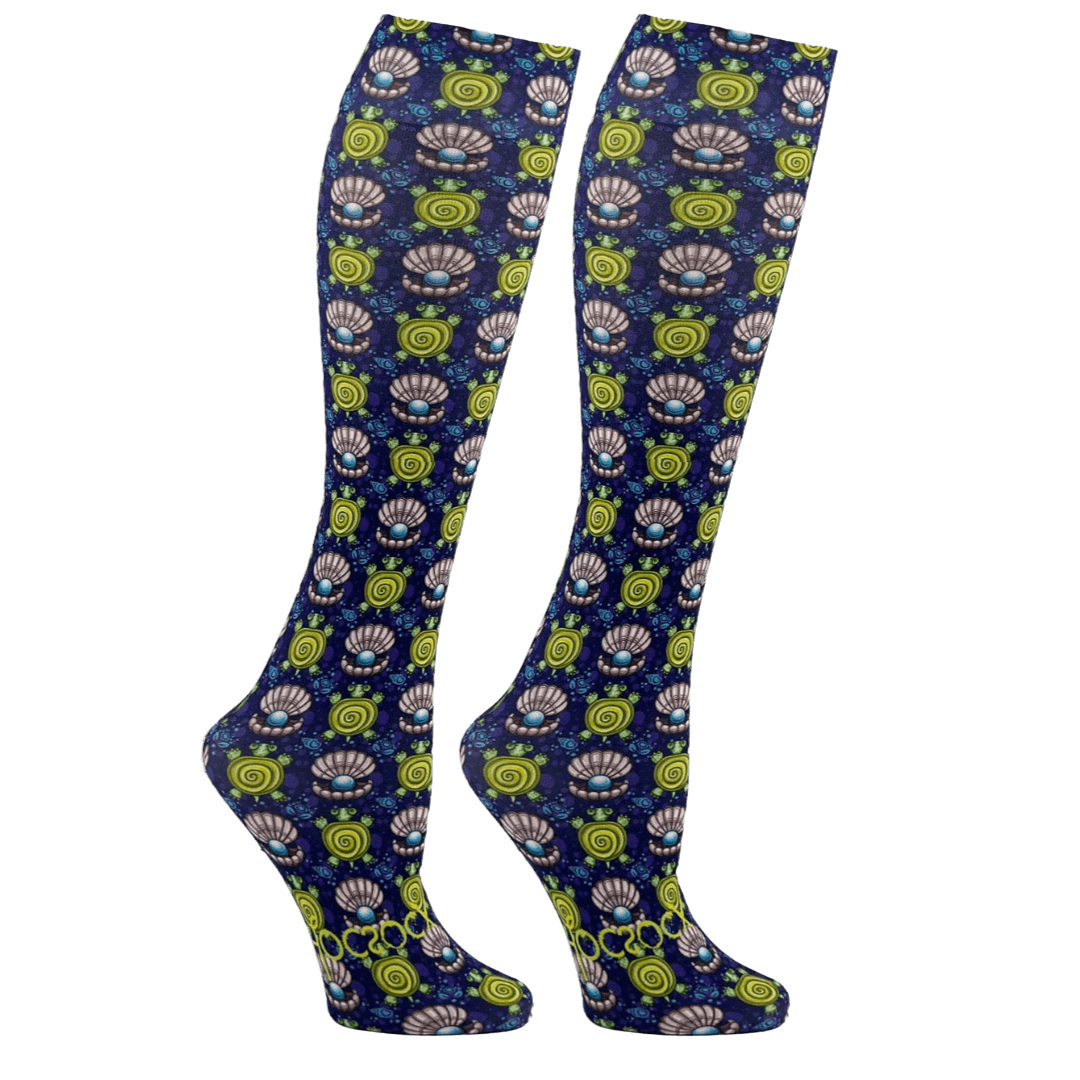 HocSocx | HocSocx Turtles and Clams Socks | Turtles and Clams Socks - EUR 36-42 | UK 3-8 | Total Hockey