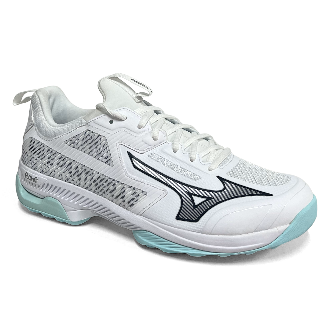 Total Hockey | Total Hockey Mizuno Panthera Hockey Shoe | Mizuno Panthera Hockey Shoe - White/Blue Tint | Total Hockey
