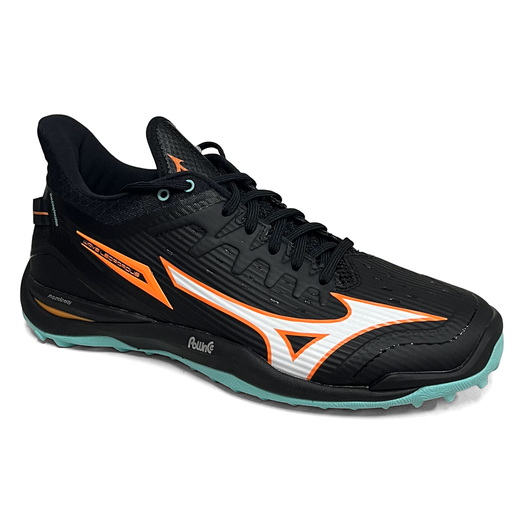 Total Hockey | Total Hockey Mizuno Leopardus Hockey Shoe | Mizuno Leopardus Hockey Shoe - Black | Total Hockey