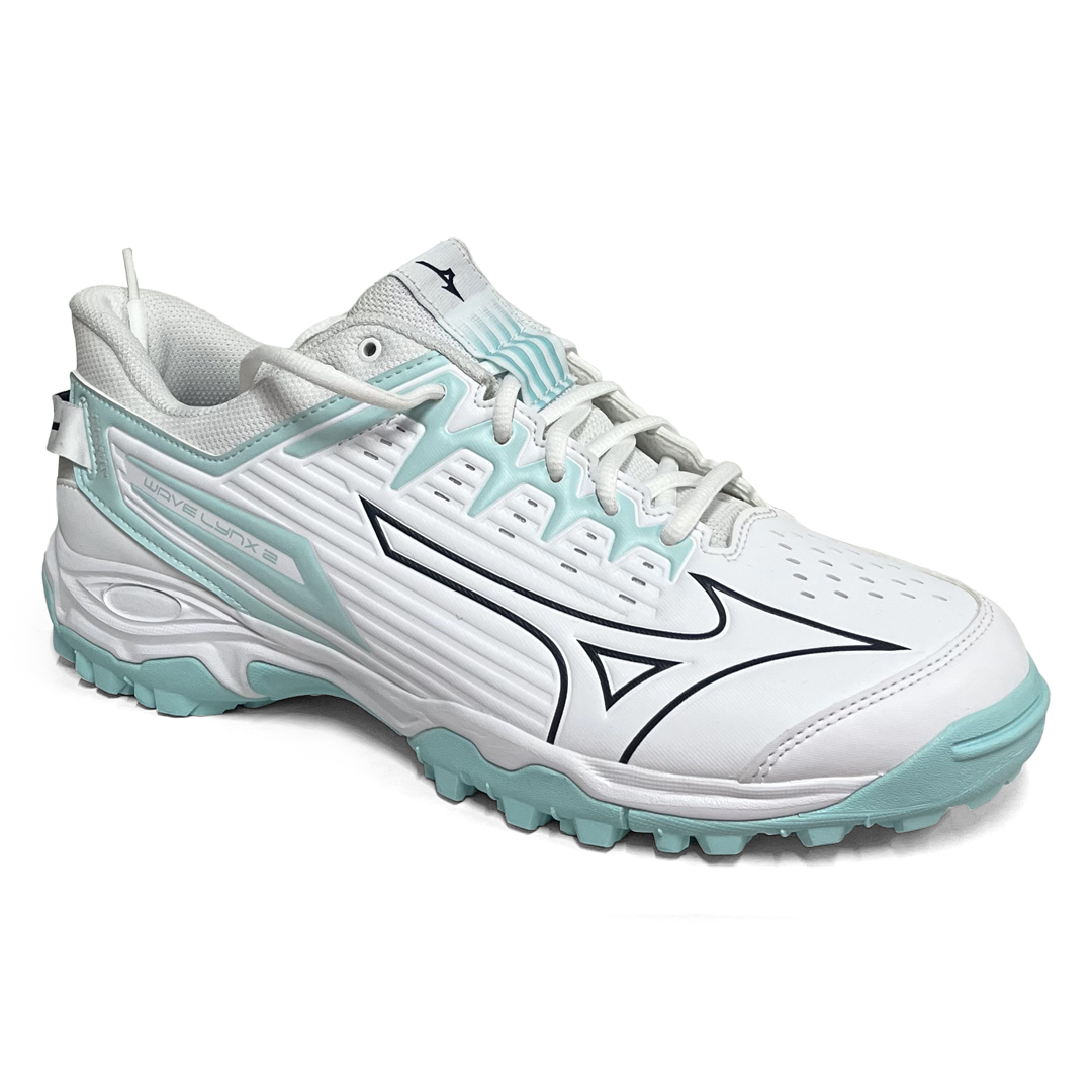 Total Hockey | Total Hockey Mizuno Lynx Hockey Shoe | Mizuno Lynx Hockey Shoe - White/Blue Tint | Total Hockey