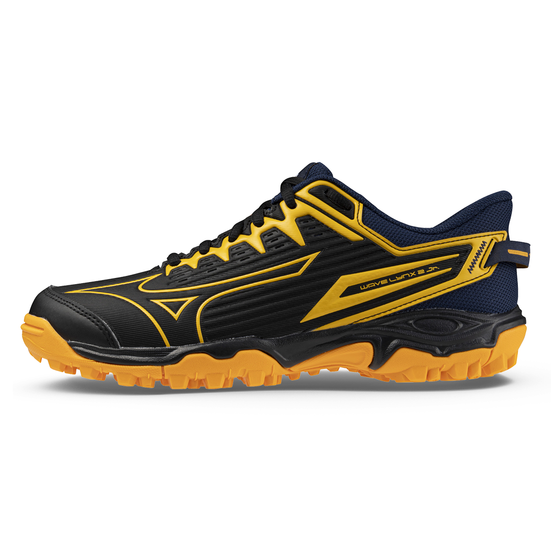 Total Hockey | Total Hockey Mizuno Lynx Jr Hockey Shoe | Mizuno Lynx Jr Hockey Shoe - Black '24 | Total Hockey