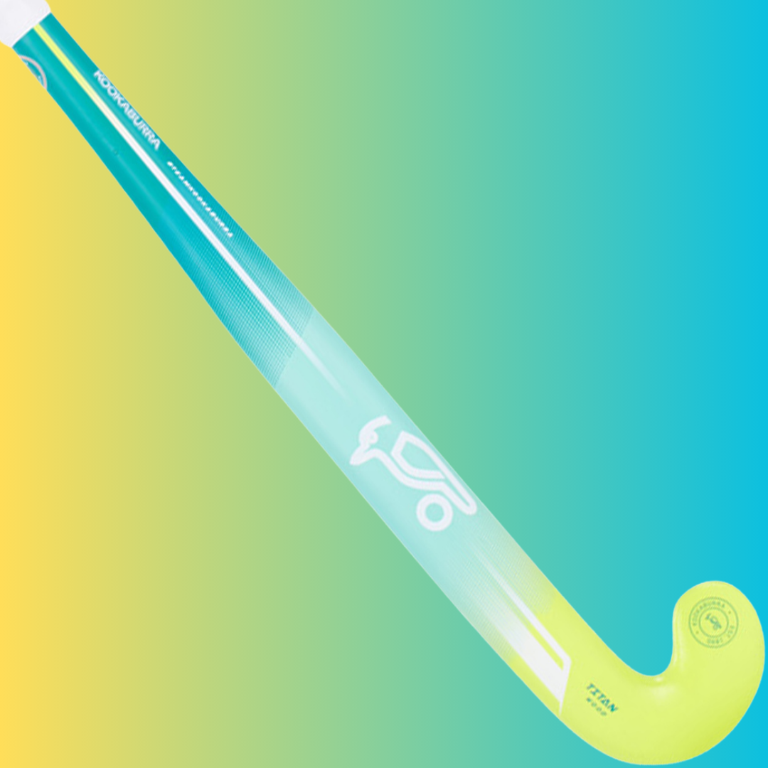 KOOKABURRA Titan Hockeyschläger Jugend - Holz Mit Fiberglas & Pro Contact Griff
