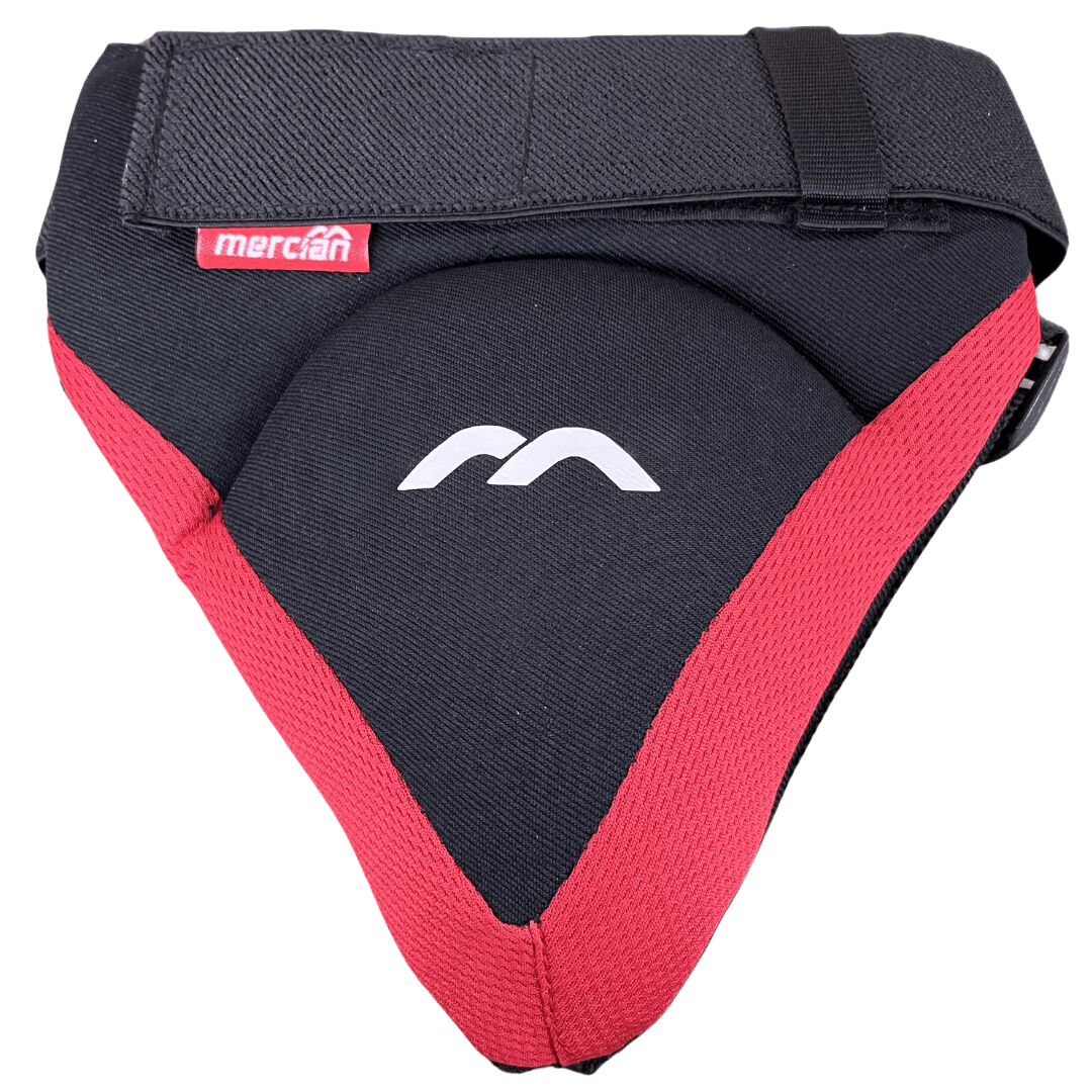 Mercian Hockey | Mercian Hockey Evolution Abdo Guard Male | Evolution Abdo Guard Male - Black/Red / Junior | Total Hockey