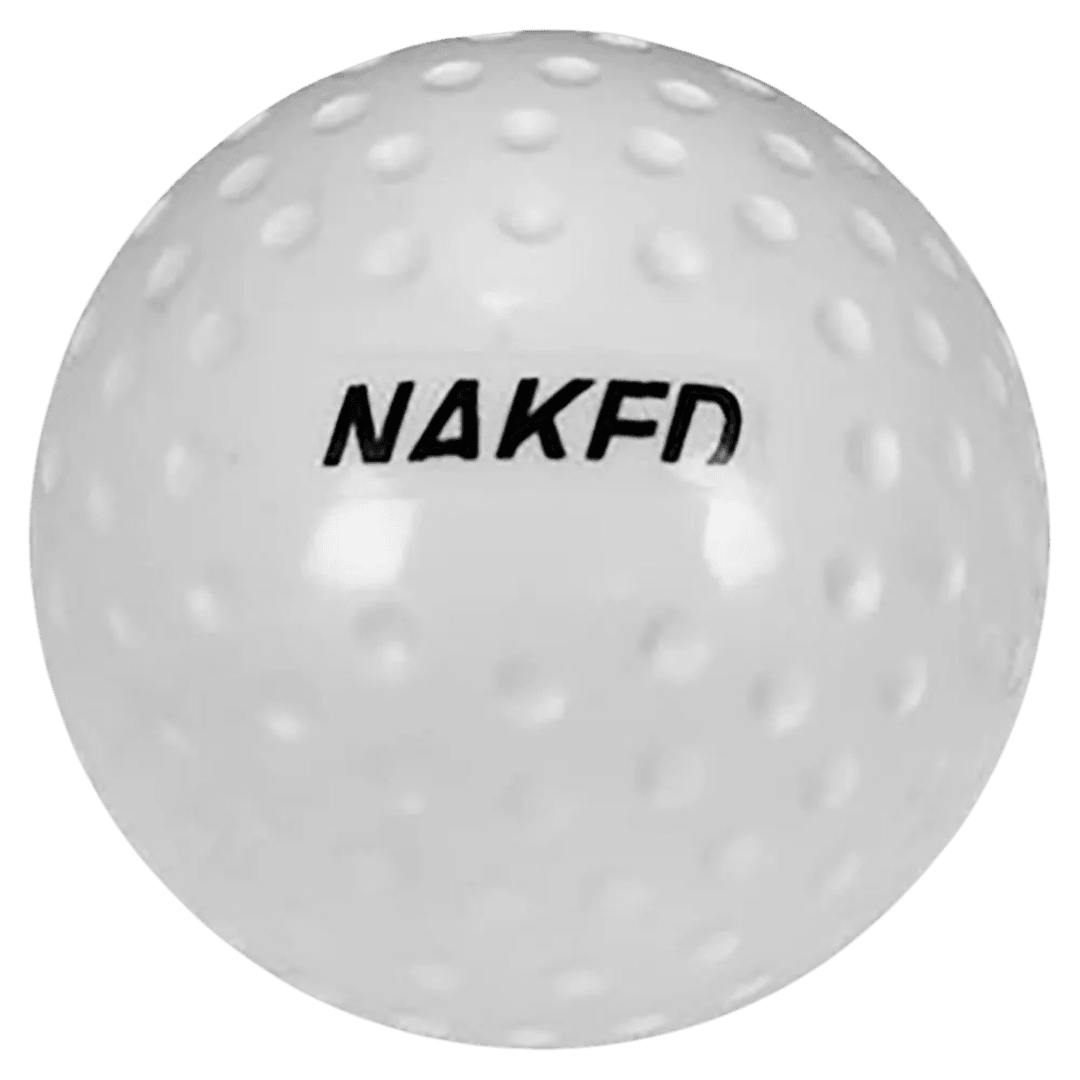 Naked Hockey | Naked Hockey Elite Hockey Ball | Elite Hockey Ball - White / Dimple | Total Hockey