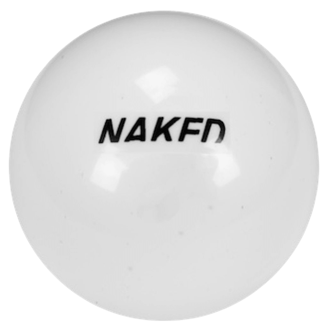 Naked Hockey | Naked Hockey Elite Hockey Ball | Elite Hockey Ball - White / Smooth | Total Hockey