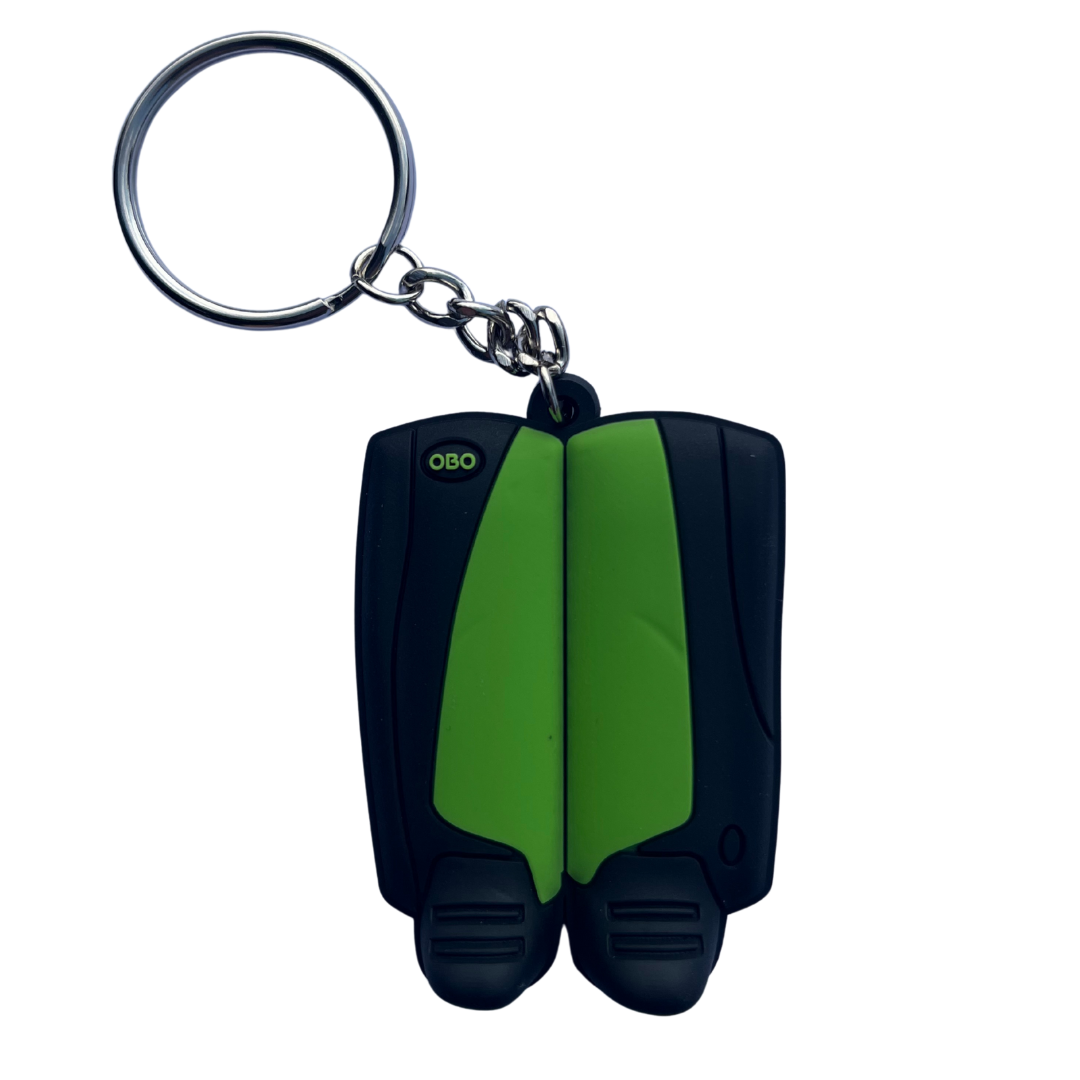 OBO | OBO OBO Key Rings | OBO Key Rings - Black Wing / Green | Total Hockey