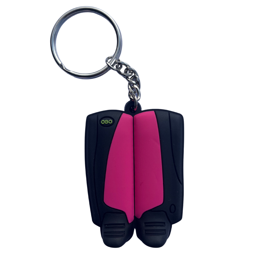 OBO | OBO OBO Key Rings | OBO Key Rings - Black Wing / Pink | Total Hockey