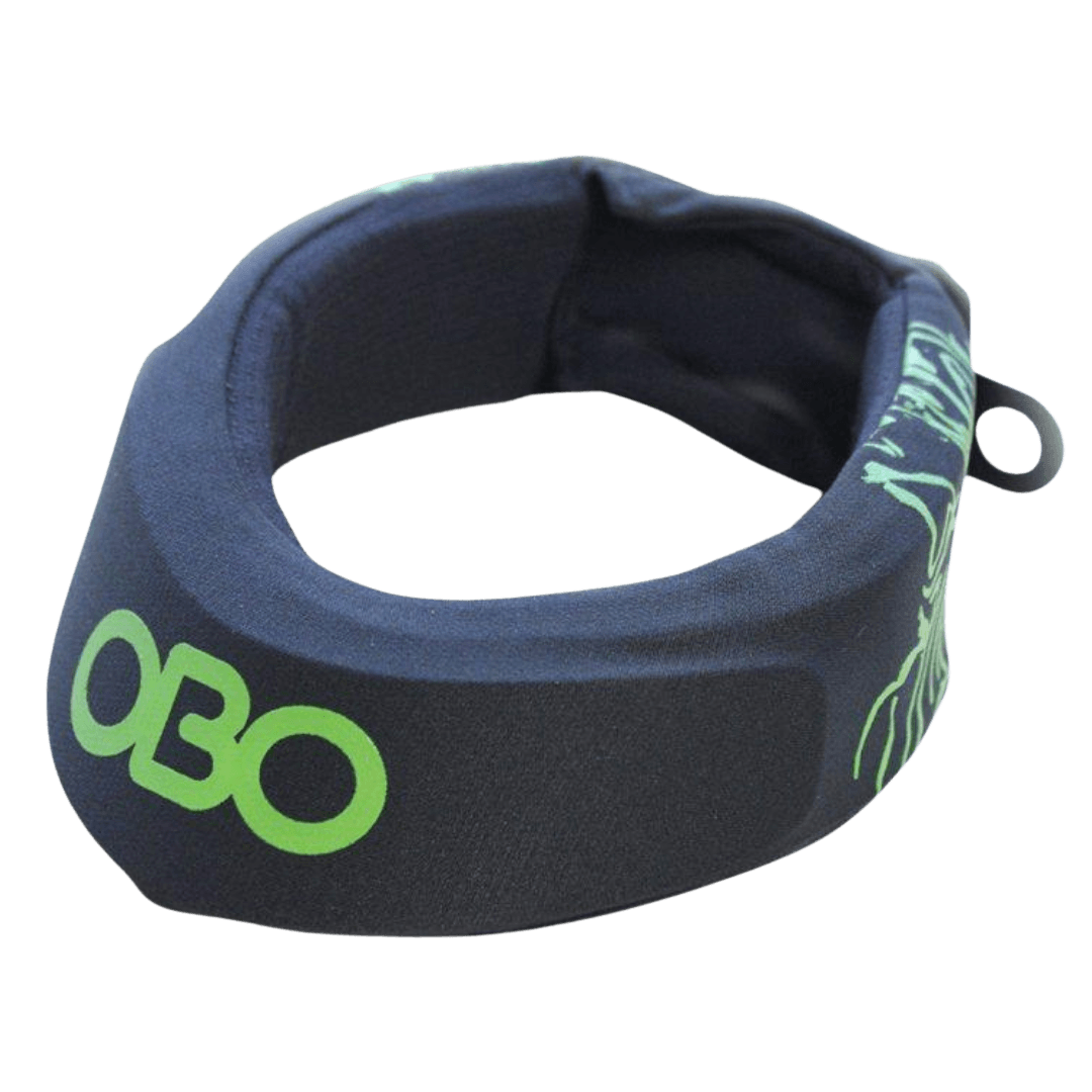 OBO | OBO ROBO Throat Guard | ROBO Throat Guard - Black/Green / One Size | Total Hockey
