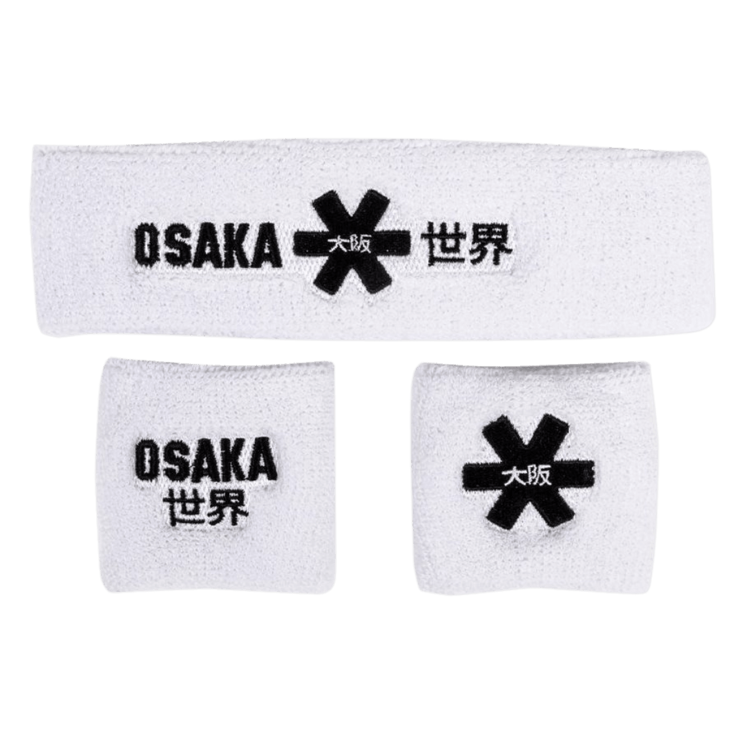 OSAKA Hockey | OSAKA Hockey Sweatband Set 2.0 | Sweatband Set 2.0 - White | Total Hockey