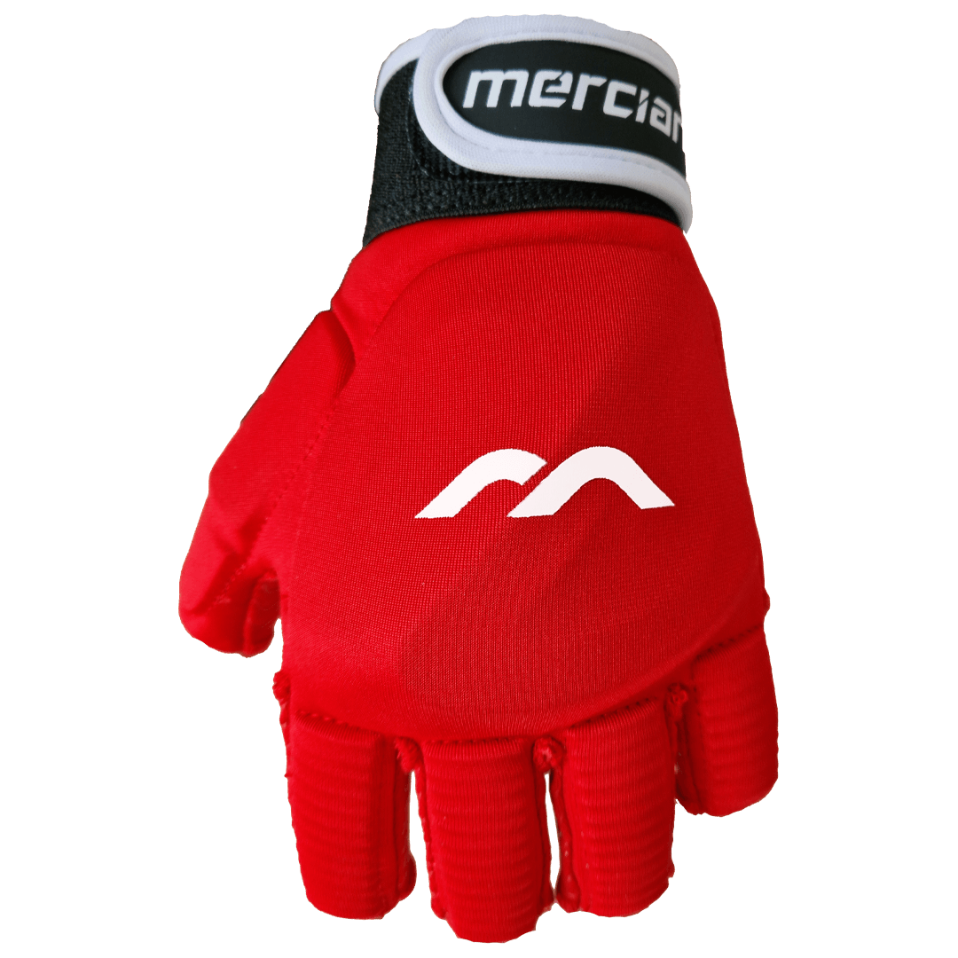 Mercian Hockey | Mercian Hockey Elite Player Glove Left Hand | Elite Player Glove Left Hand - Red / XSmall | Total Hockey