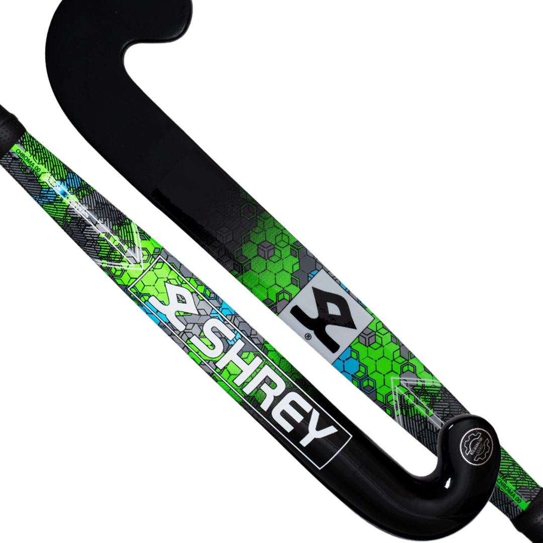 Shrey Hockey | Shrey Hockey Chroma 00 Fractal Camo Green/Blue (2025) | Chroma 00 Fractal Camo Green/Blue (2025) - 24" Light | Total Hockey