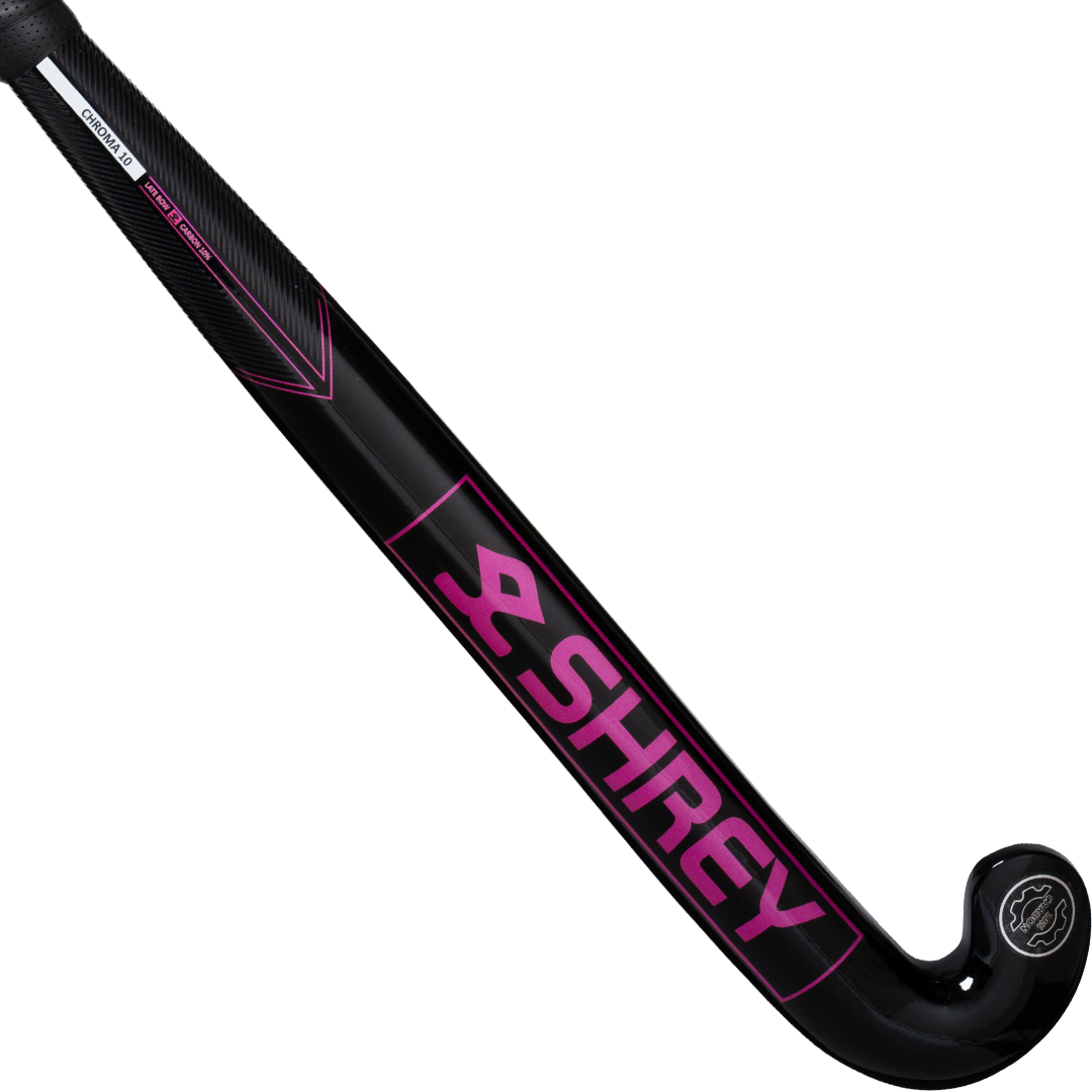 Shrey Hockey | Shrey Hockey Chroma 10 Black/Pink (2025) | Chroma 10 Black/Pink (2025) - 36.5" Light | Total Hockey