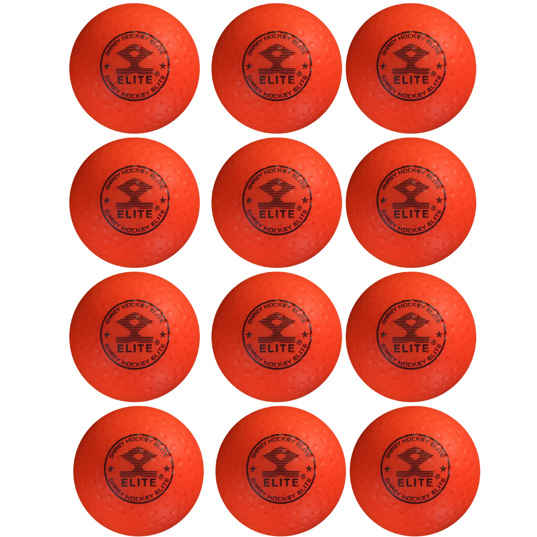 Shrey Hockey | Shrey Hockey Elite Dimple Ball - Box Of 12 | Elite Dimple Ball - Box Of 12 - Orange | Total Hockey