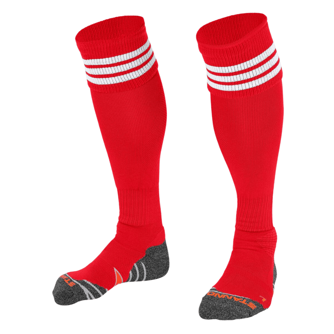 Stanno Socks | Stanno Socks Ring Sock - Red/White | Ring Sock - Red/White - EUR 30-35 | UK 11.5-3 Jr | Total Hockey