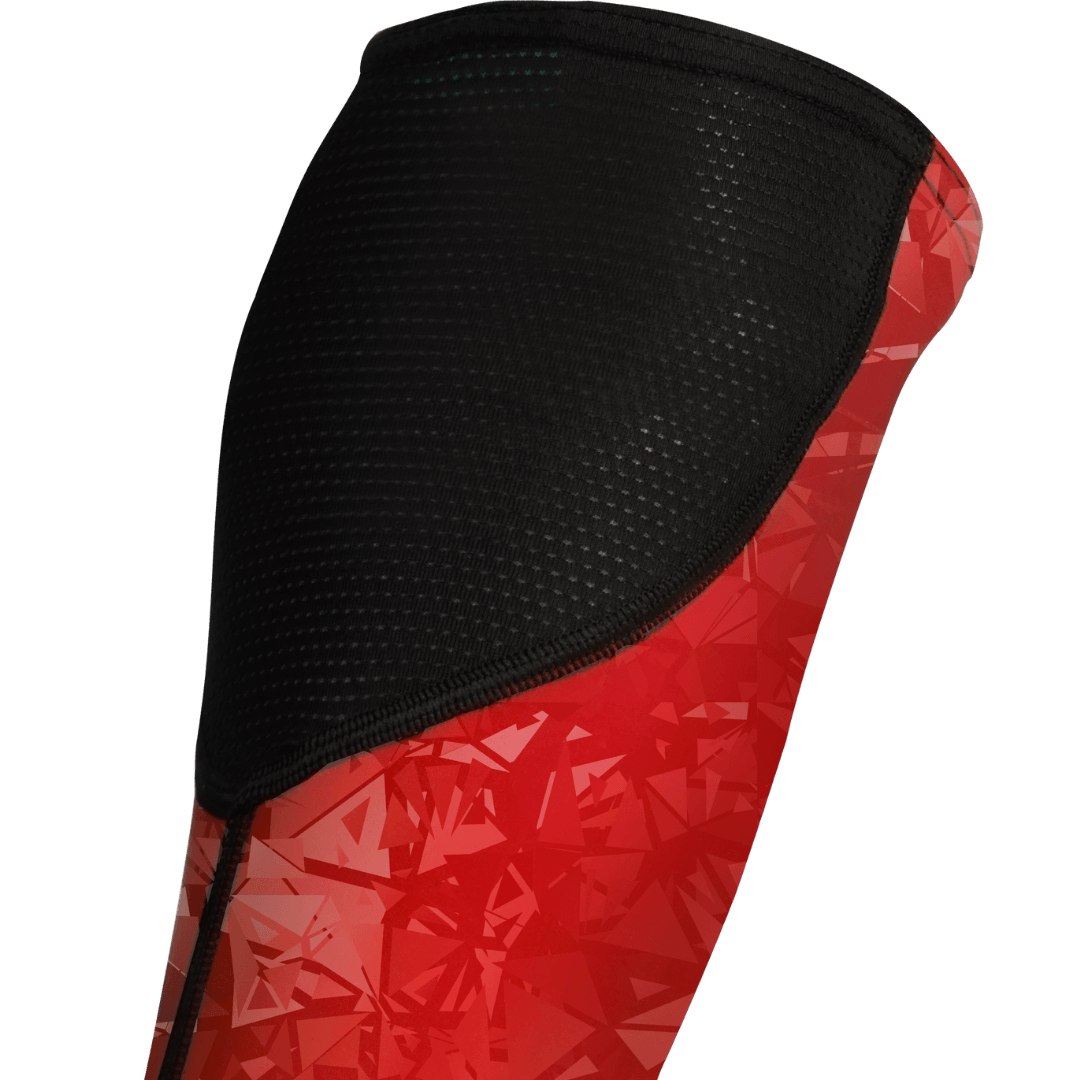 Shrey Hockey | Shrey Hockey Shinliners With Stirrup - Red | Shinliners With Stirrup - Red - Red / Senior | Total Hockey