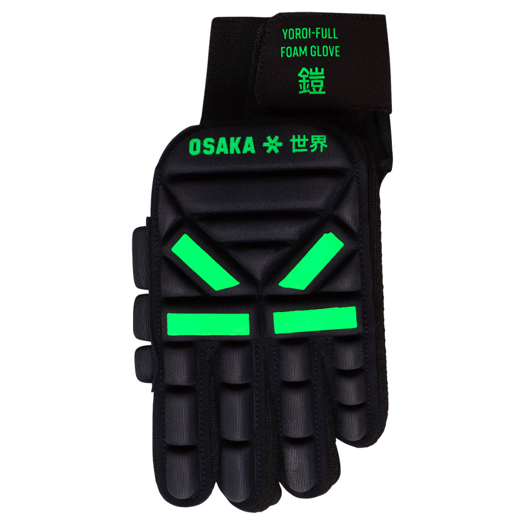 OSAKA Hockey | OSAKA Hockey Yoroi Full Foam Glove Right Hand | Yoroi Full Foam Glove Right Hand - Iconic Black / XSmall | Total Hockey