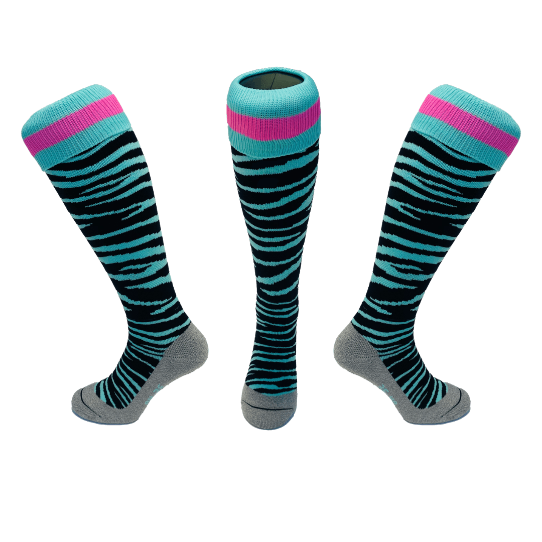 Hingly | Hingly Zebra Black & Mint | Zebra Black & Mint - EUR 31-35 | UK 12.5-3 | Total Hockey