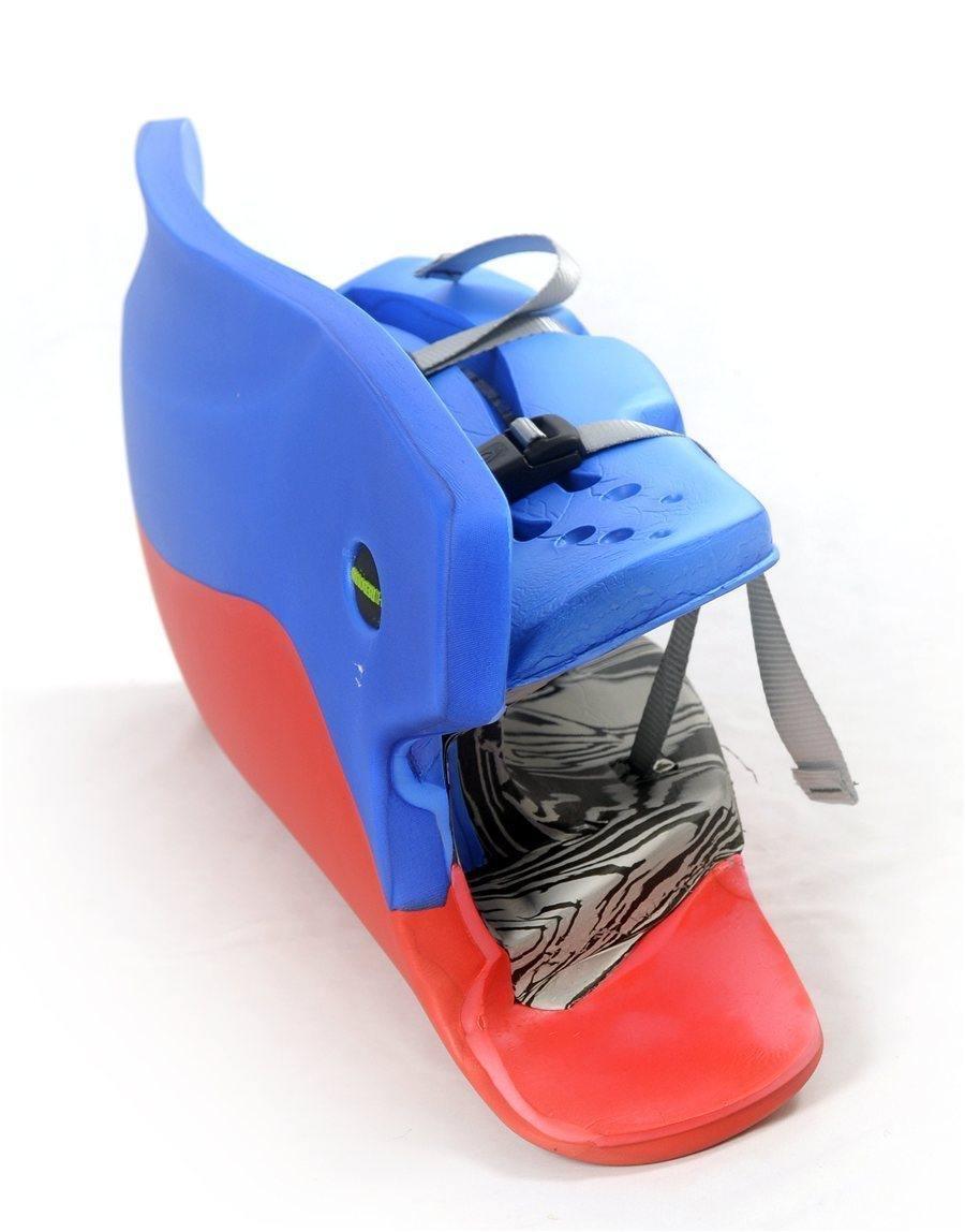 OBO | OBO HI REBOUND Legguards Blue Wing/Orange | HI REBOUND Legguards Blue Wing/Orange - Blue Wing/Orange / Medium | Total Hockey