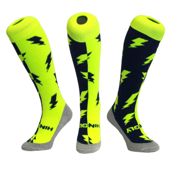 Hingly | Hingly Lightening Blue/Yellow | Lightening Blue/Yellow - EUR 31-35 | UK 12.5-3 | Total Hockey