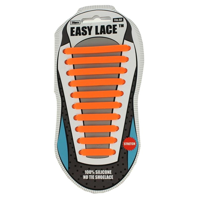 Easy Laces | Easy Laces Adult Silicone Laces | Adult Silicone Laces - Orange | Total Hockey