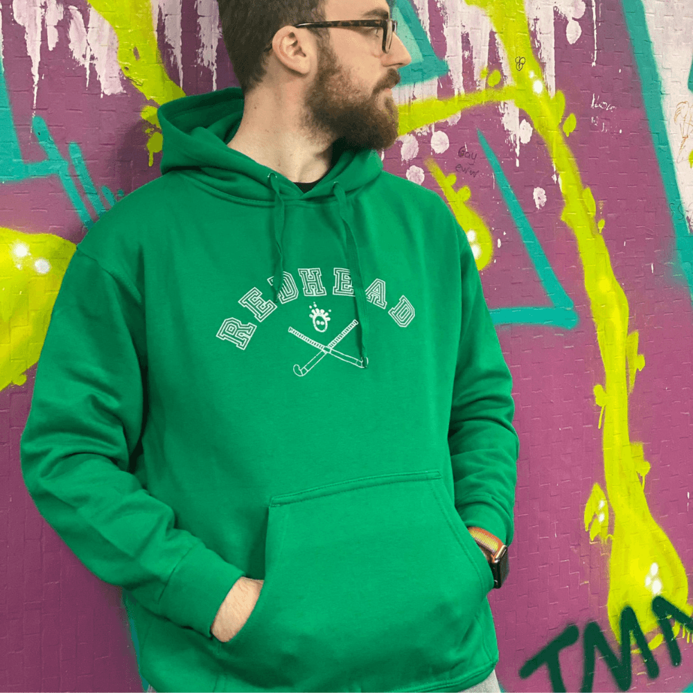 Redhead | Redhead 'Varsity' Hoody - Kelly Green | 'Varsity' Hoody - Kelly Green - XSmall | Total Hockey