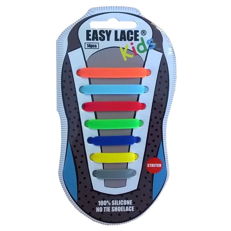 Easy Laces | Easy Laces Kids Silicone Laces | Kids Silicone Laces - Rainbow | Total Hockey