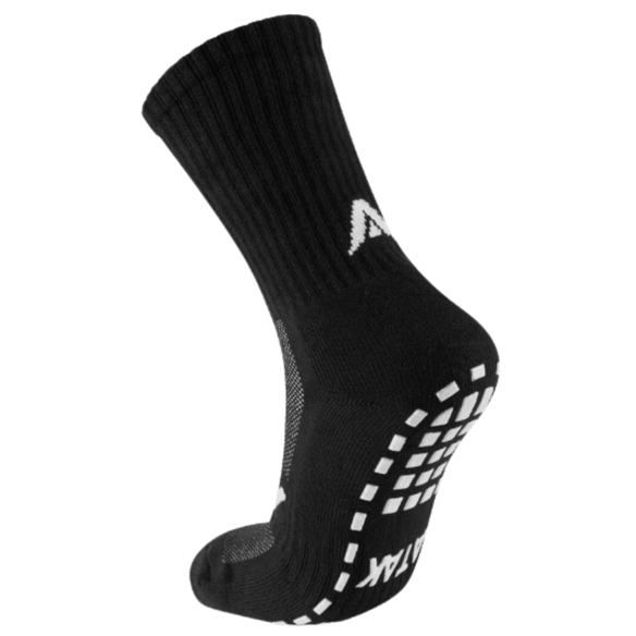 ATAK | ATAK Non-Slip Mid Leg Socks Black | Non-Slip Mid Leg Socks Black - EUR 36-38 | UK 3-5 | Total Hockey