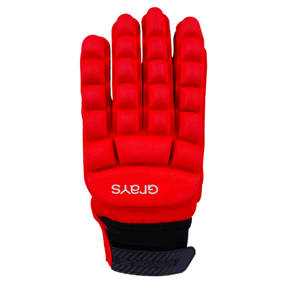 Grays | Grays International PRO Glove Right Hand | International PRO Glove Right Hand - Red / 2XSmall | Total Hockey